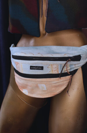 Upcycling Hipbag patterned bedlinen