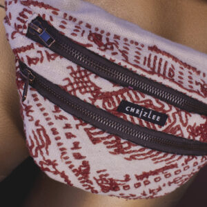 Upcycling Hipbag embroidered tablecloth