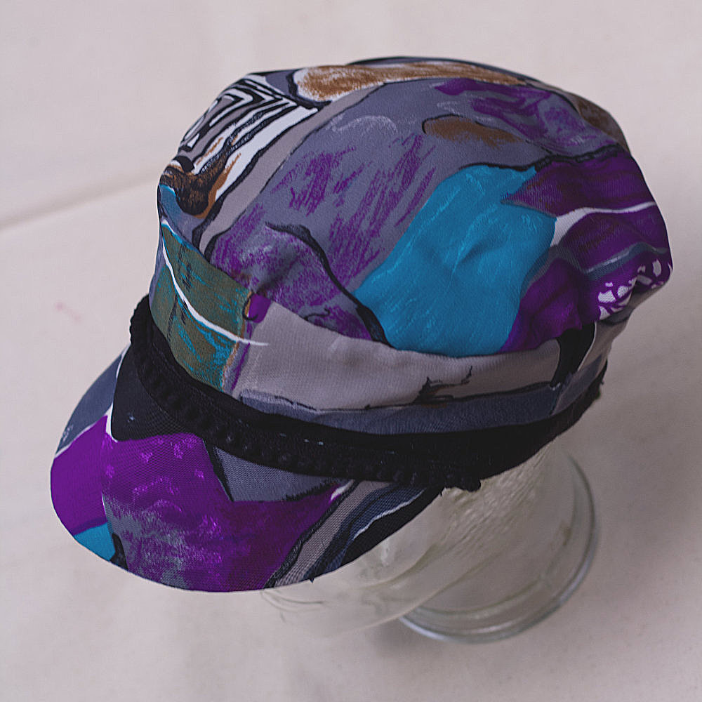 Upcycled reversible cap patterned
