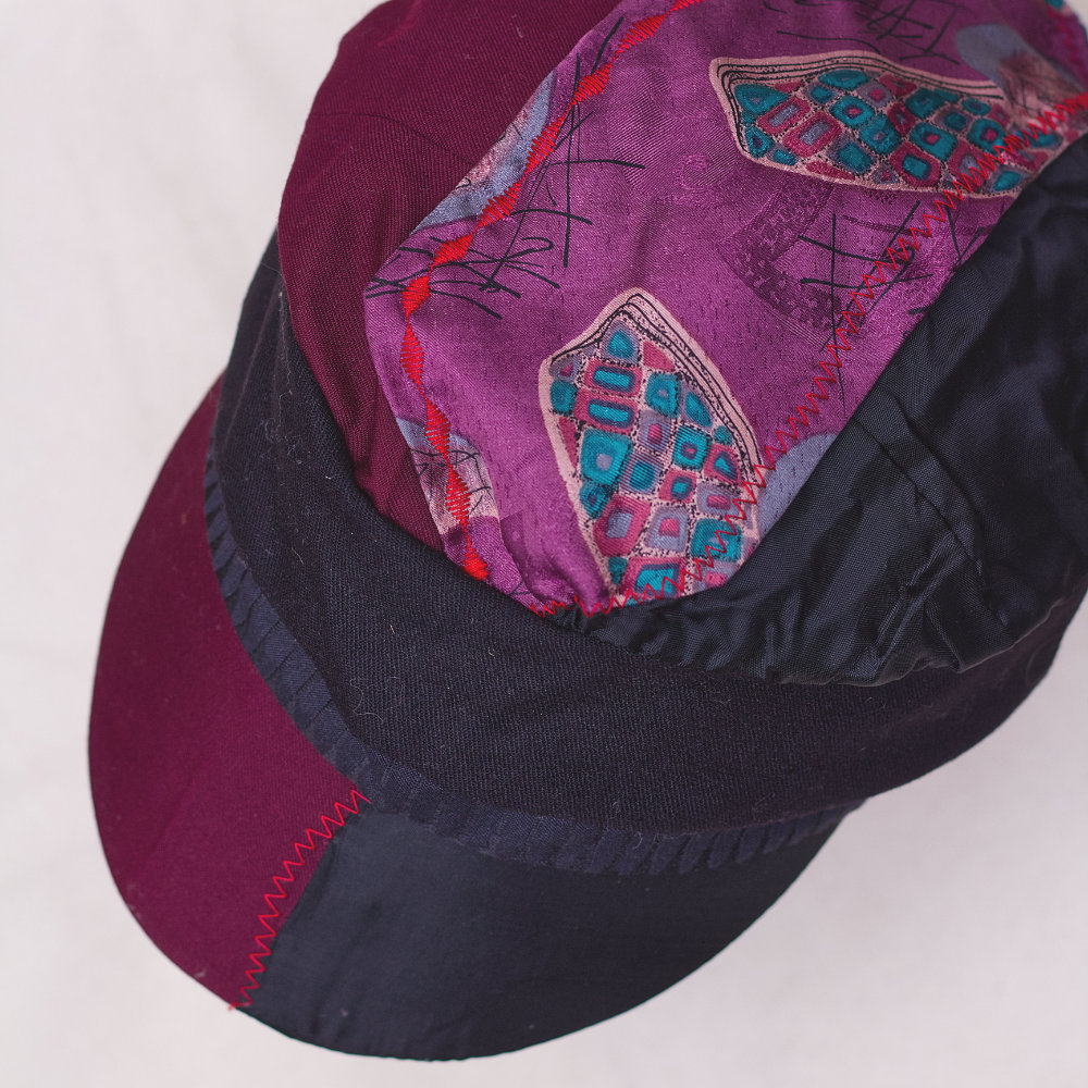 Upcycled reversible cap tie